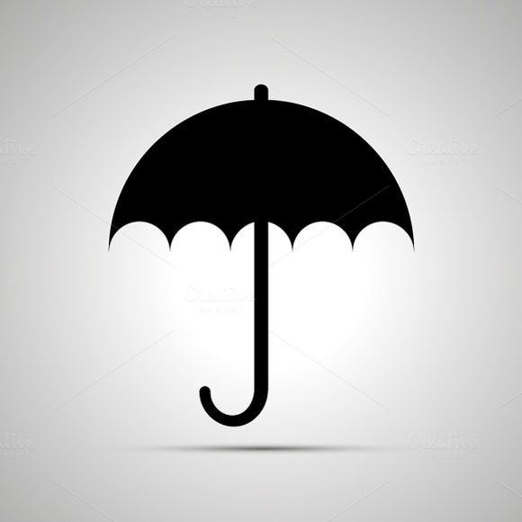 Umbrella Simple Black Icon Umbrella Simple Black Icon