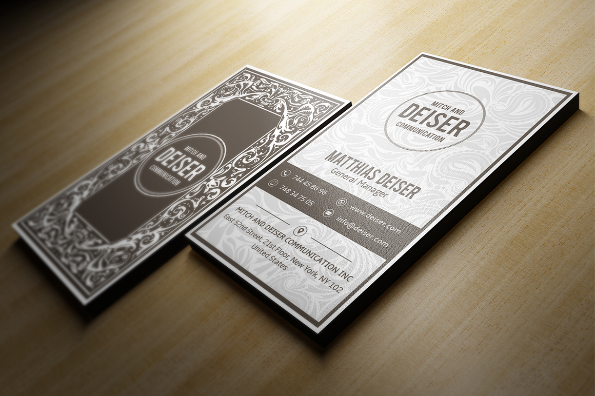 Elegant Business Card Business Card Templates On