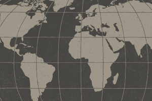Hand Illustrated World Map & Globe