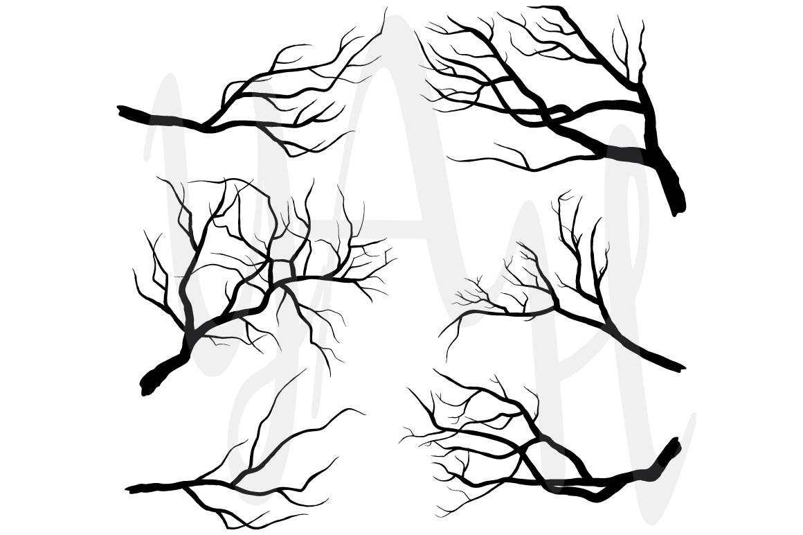 clipart tree branch silhouette - photo #9