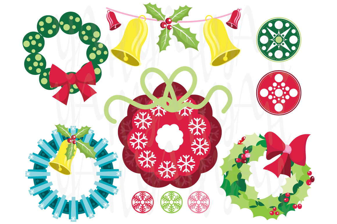 free clipart of christmas wreaths - photo #40