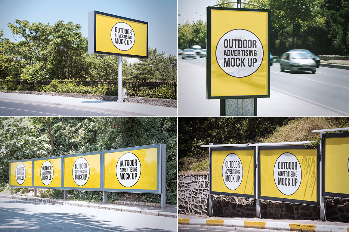 Download Outdoor Advertising Mock Up ~ Product Mockups on Creative Market