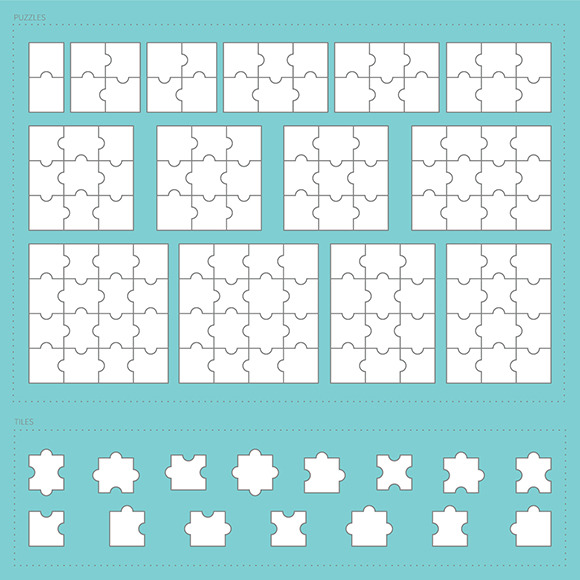 Jigsaw Puzzle Parts Set Jigsaw Puzzle Parts Set