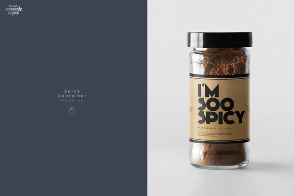 Download Glass Spice Jar Mockup Psd » Designtube - Creative Design ...
