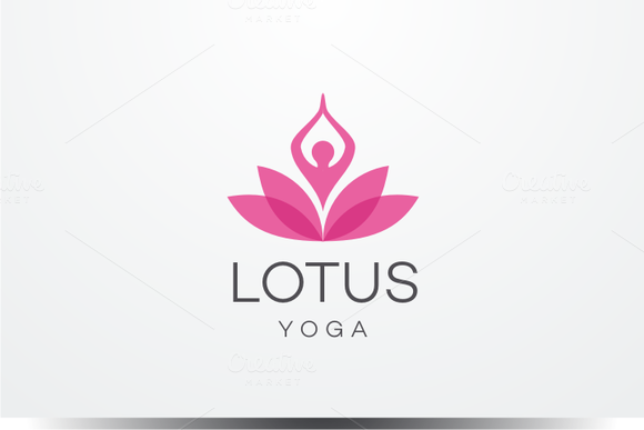 Lotus Yoga Logo Lotus Yoga Logo