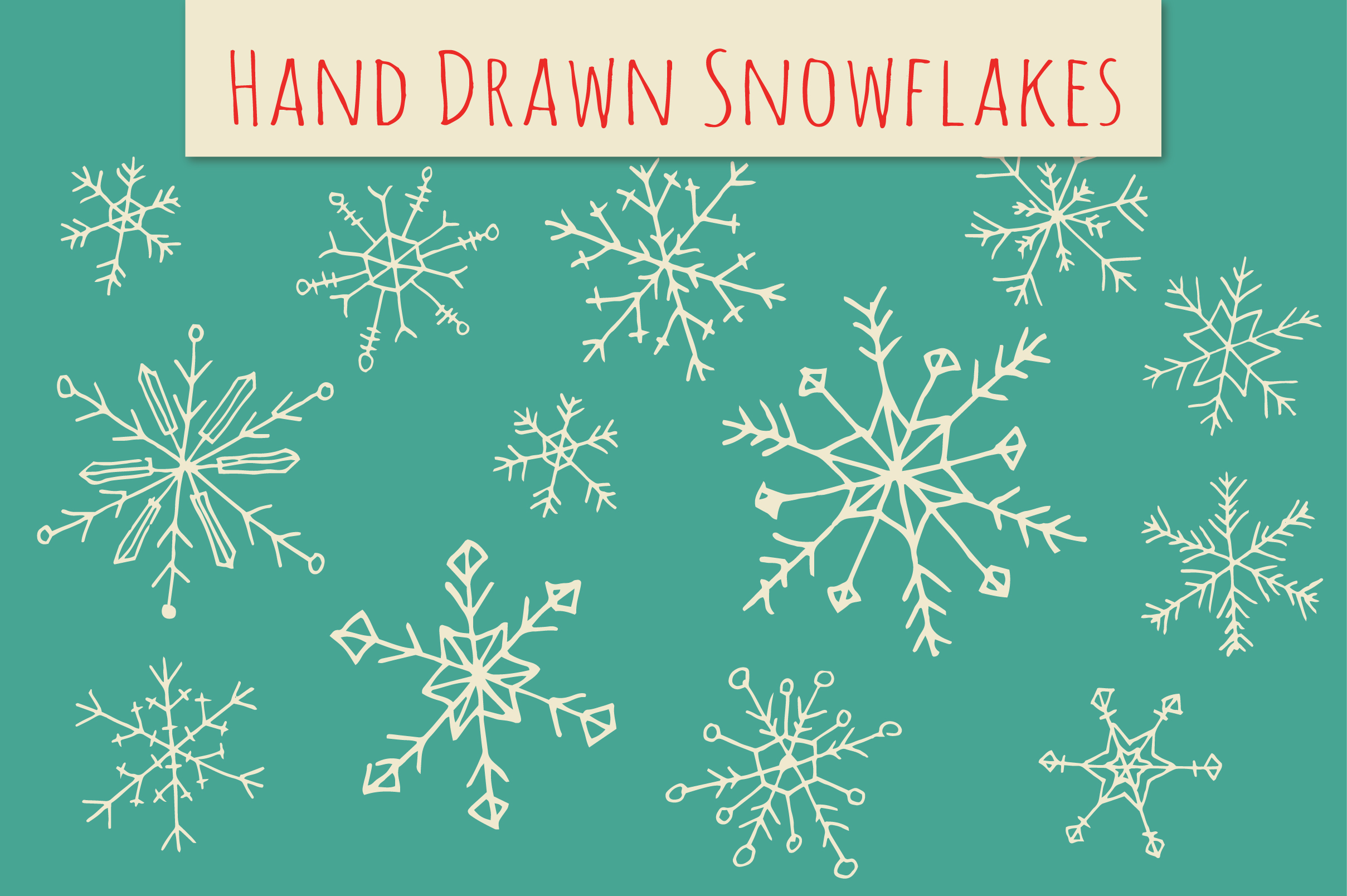 Holiday Snowflakes ClipArt ~ Illustrations on Creative Market