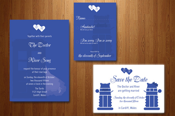 Wedding invitations wife is a doctor
