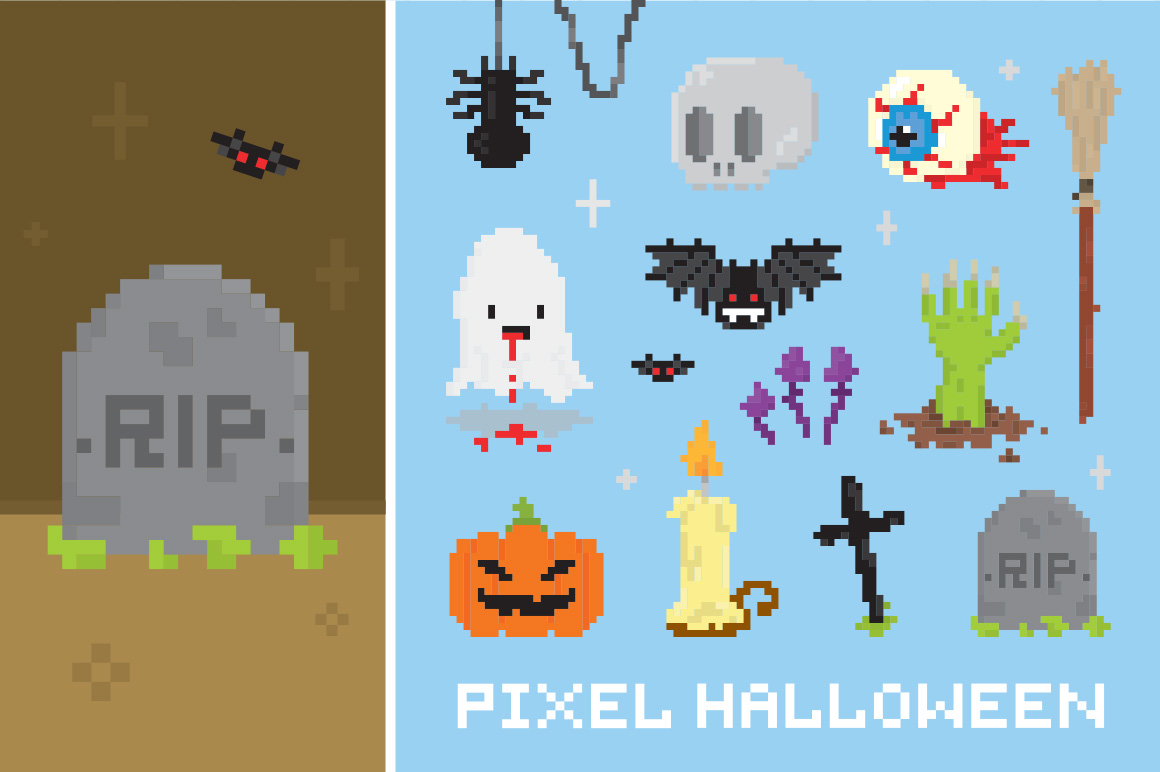 Boo! Happy halloween! ~ Objects on Creative Market