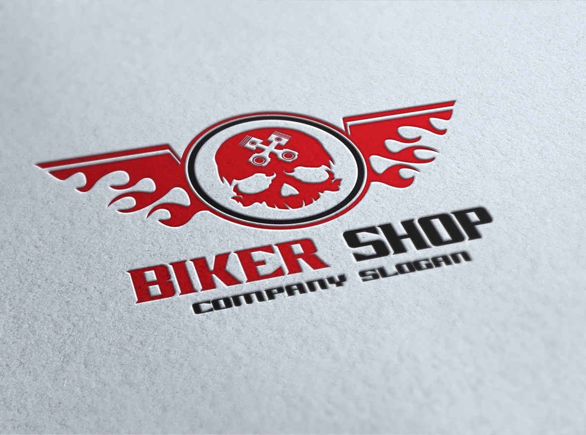 Biker Shop Logo ~ Logo Templates On Creative Market