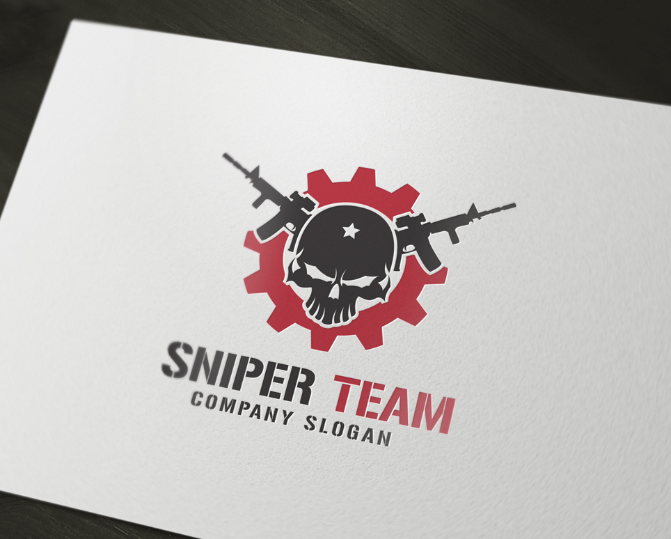 Sniper Team Logo ~ Logo Templates on Creative Market