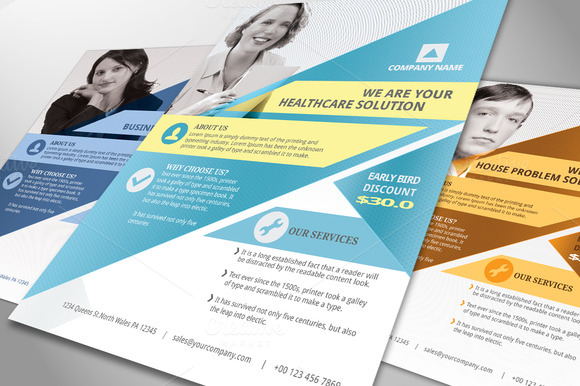 Creativemarket Multipurpose Business Flyer Poster 83412 Graphic