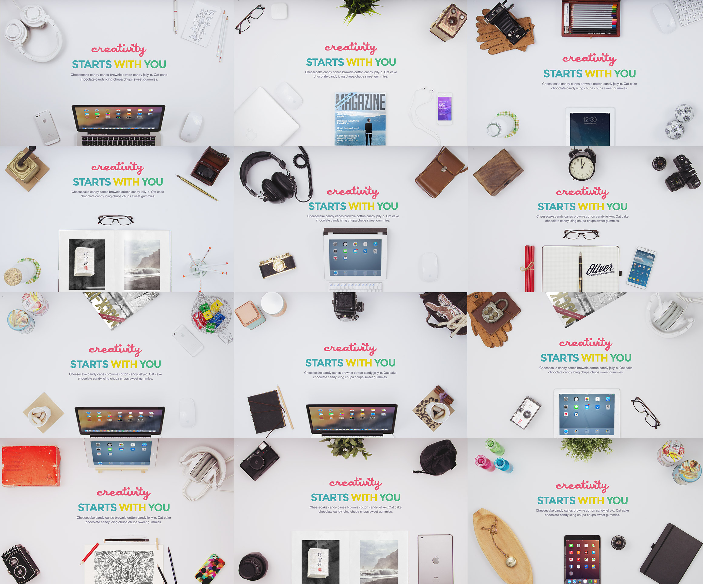 Hero Headers Mockups Set 2 Product Mockups on Creative Market