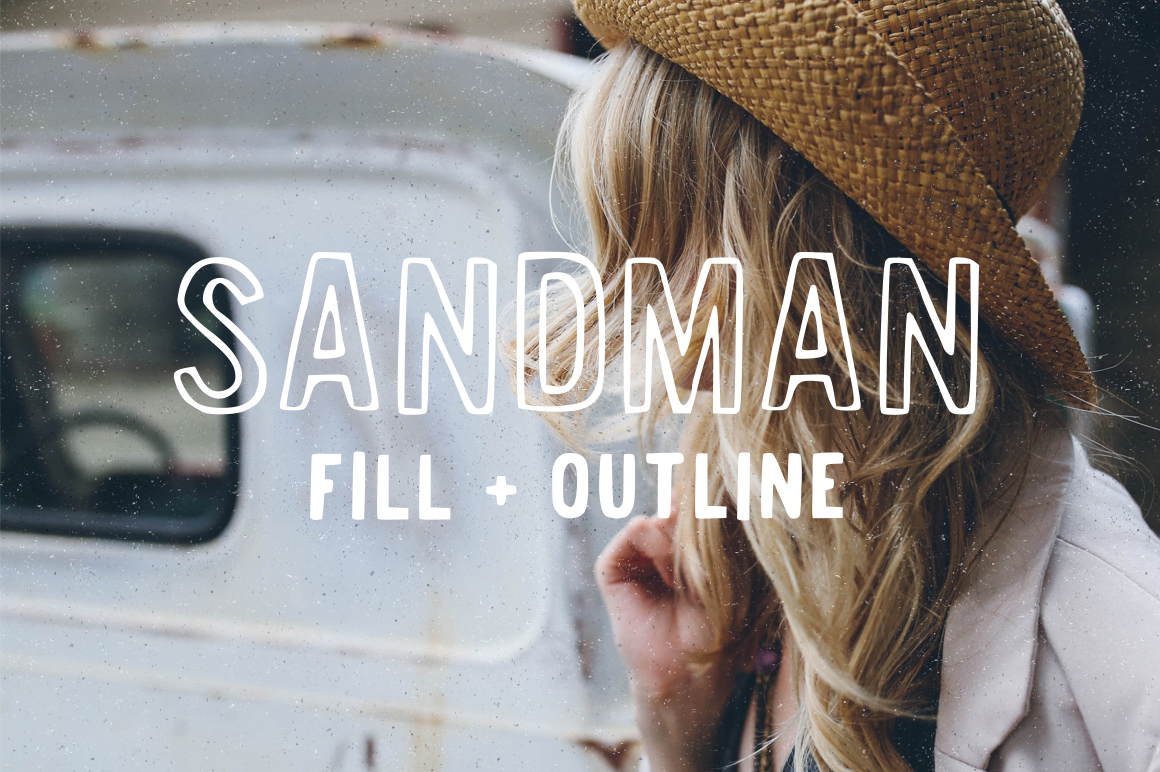 Free Sandman Fill And Outline Script Fonts