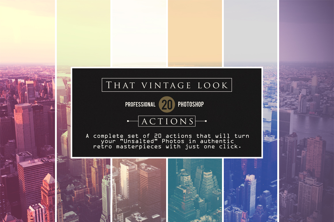 That Vintage Look - Photoshop Actions