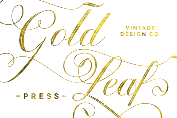 Gold Leaf Photoshop Layer
