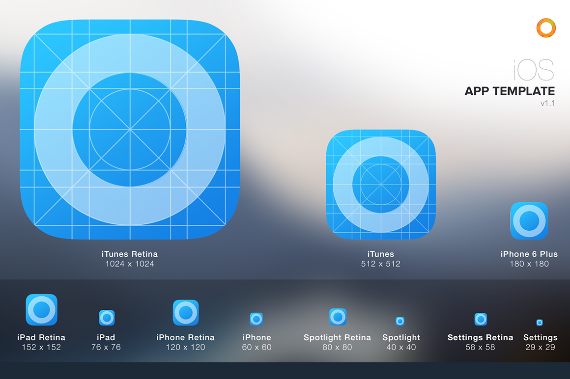 Download iOS App Icon Template ~ Product Mockups on Creative Market