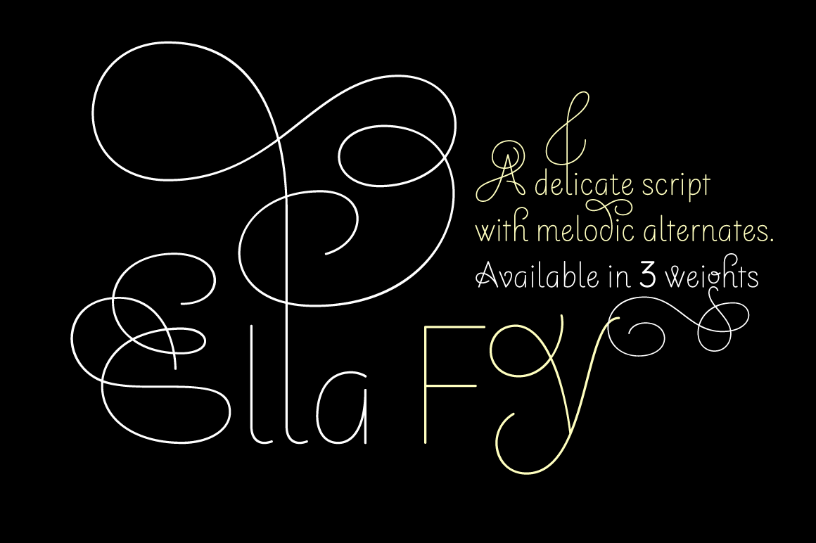 Ella FY Bold ~ Script Fonts on Creative Market