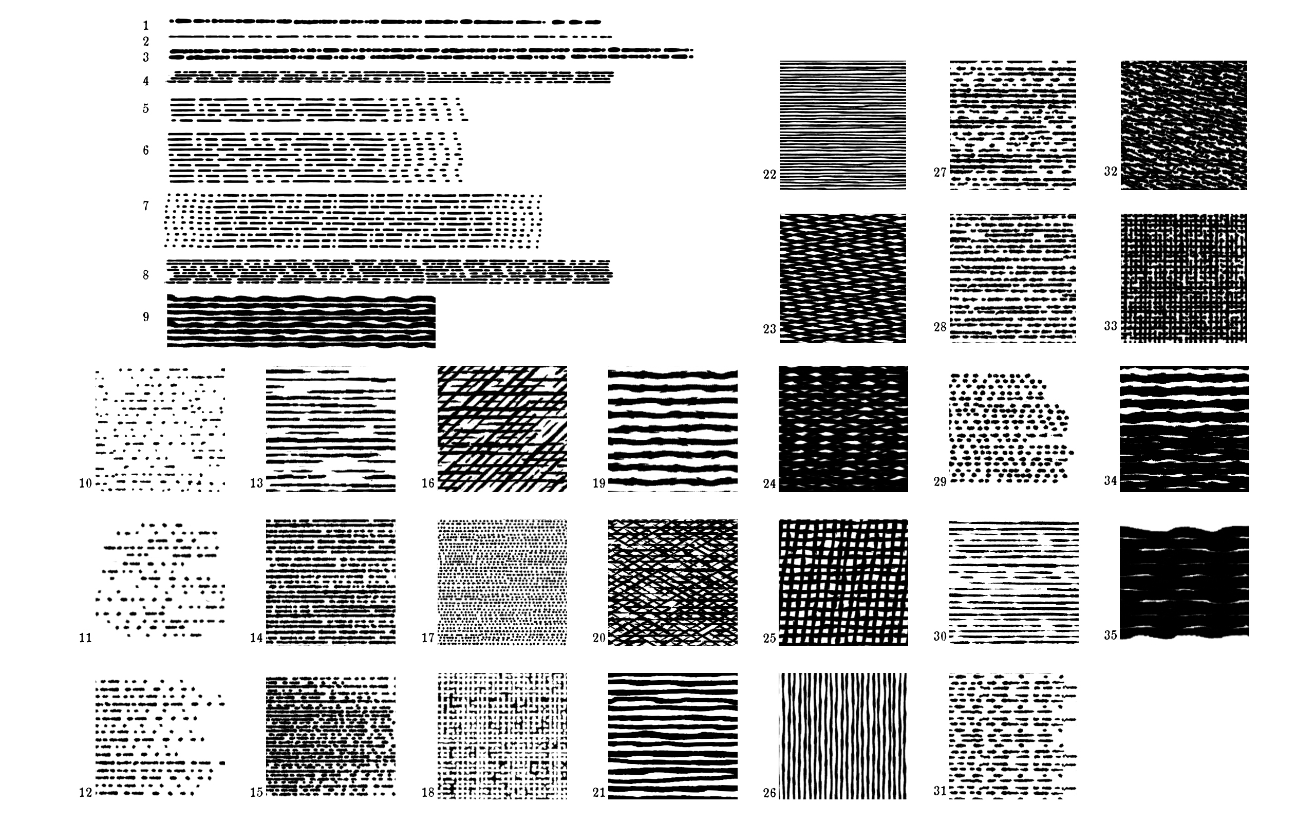 Vintage Print Texture Brushes PS/AI Brushes on Creative Market