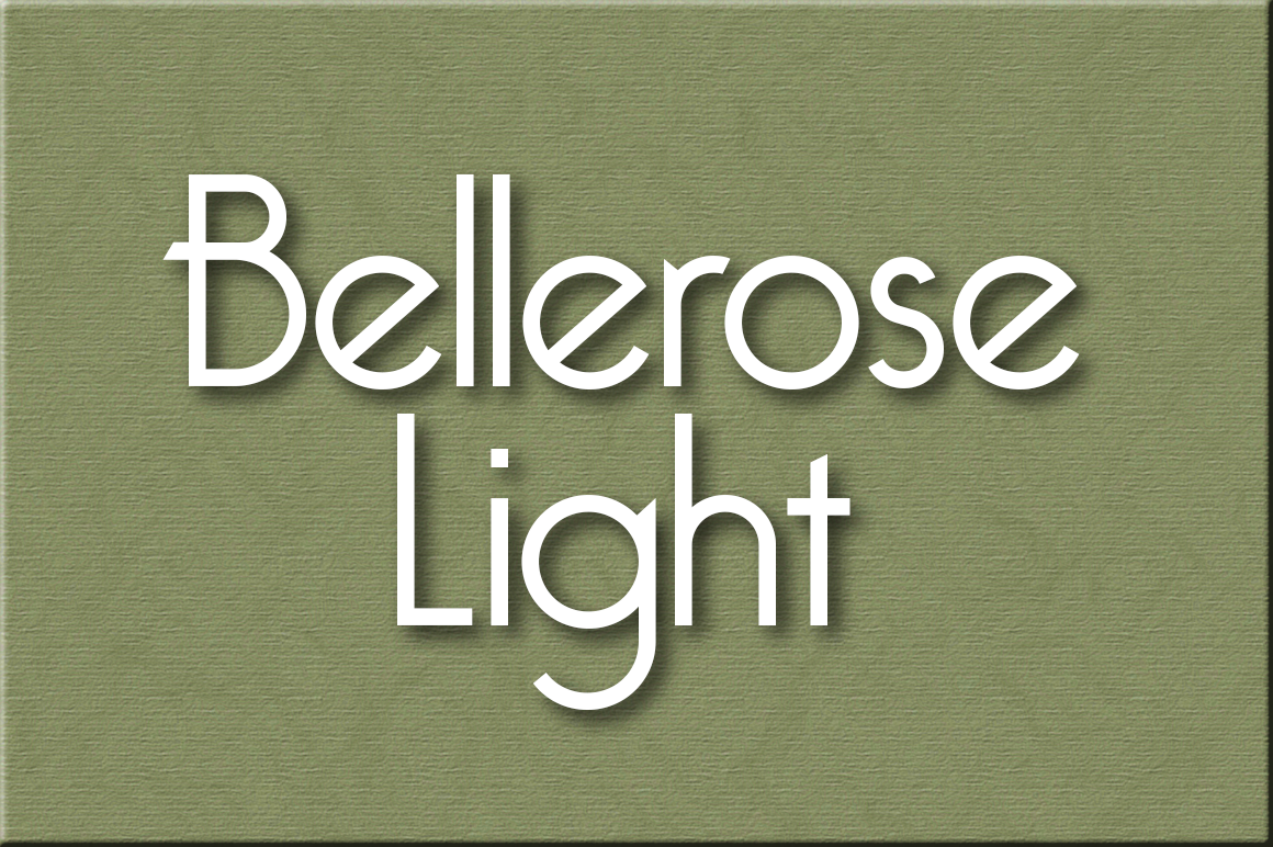 Bellerose Light Font