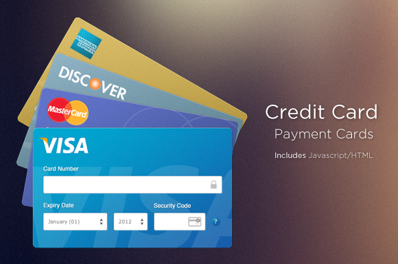 Beautiful Credit Card Inputs Coded ~ Web Elements On