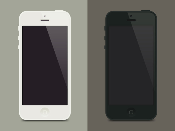 IPhone5 Flat Template IPhone5 Flat Template