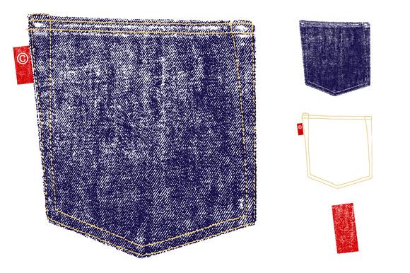 Denim Pocket Texture Vector Denim Pocket Texture Vector
