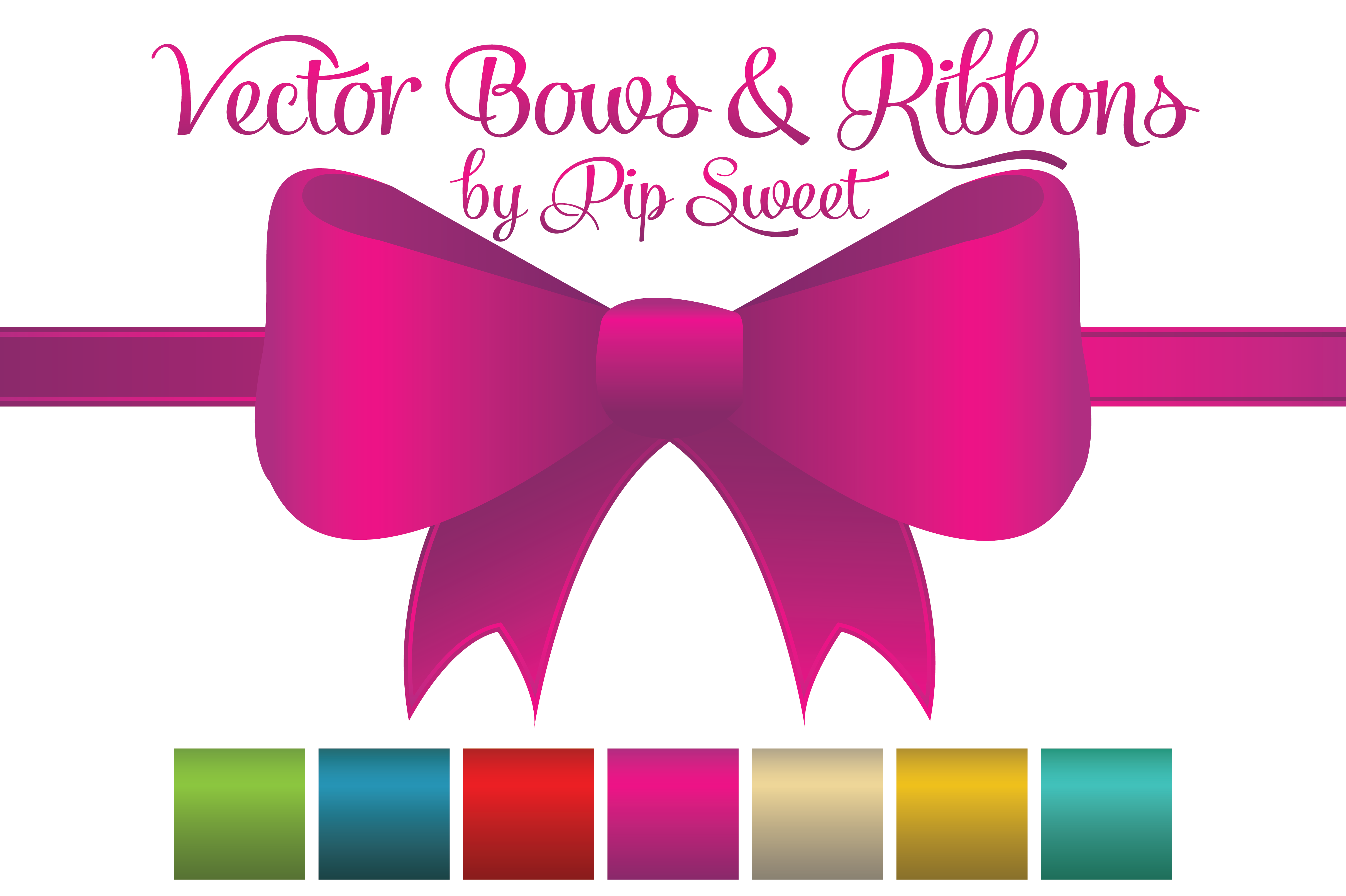Vector Bows & Ribbons Illustrations on Creative Market