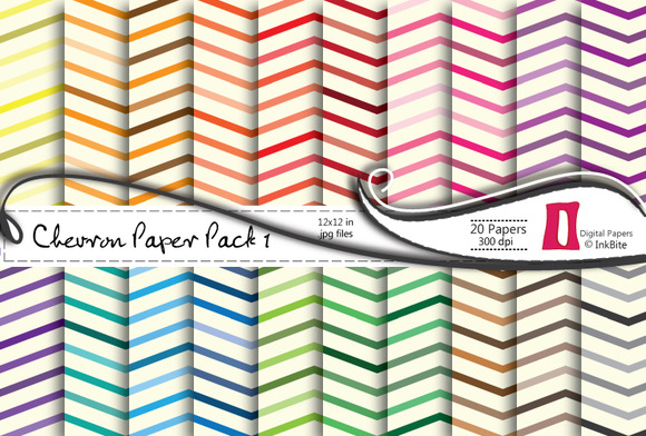 Chevron 1 Digital Paper Pack Chevron 1 Digital Paper Pack