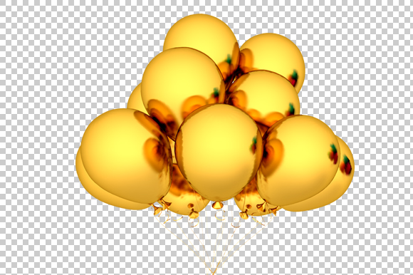 gold balloons clipart - photo #46