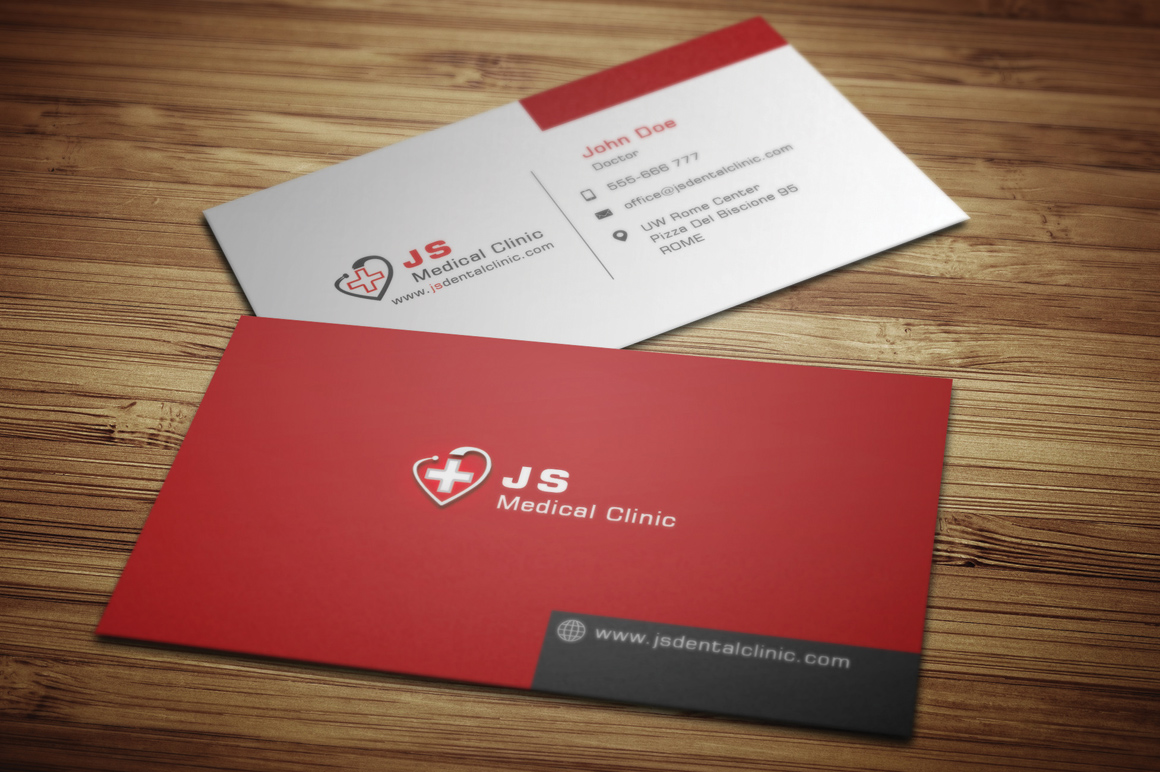 Medical Business Card Business Card Templates on Creative Market