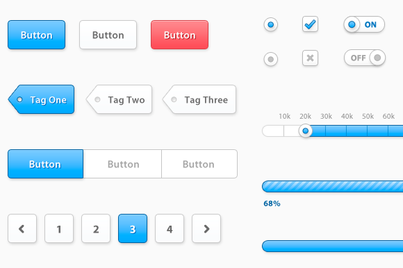 Clean Modern UI Kit (PSD) ~ Web Elements on Creative Market