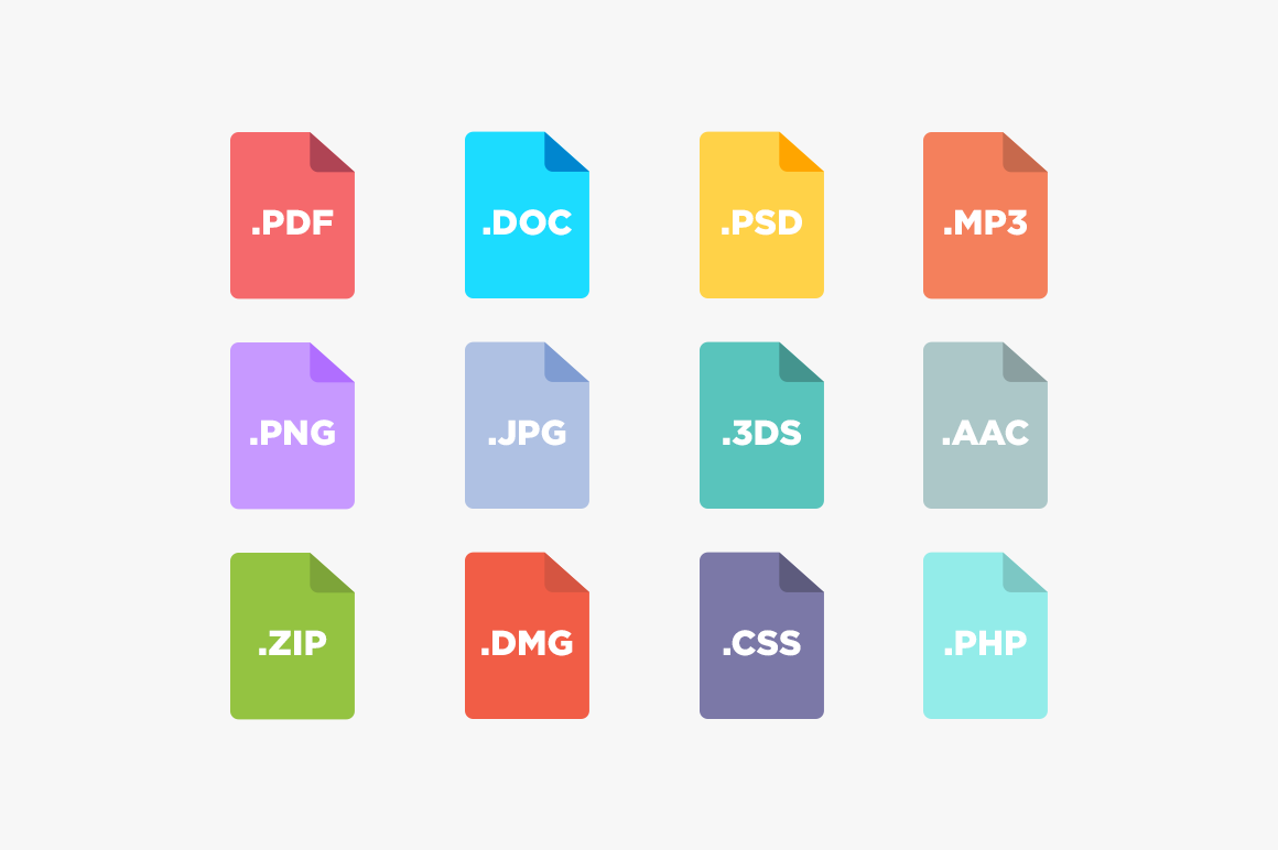  File Type Icons  Icons  on Creative Market