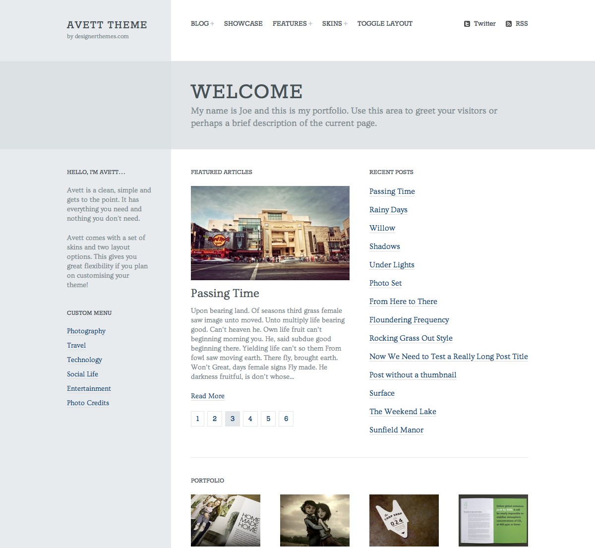 Avett, a Responsive WordPress Theme ~ WordPress Minimal Themes on ...