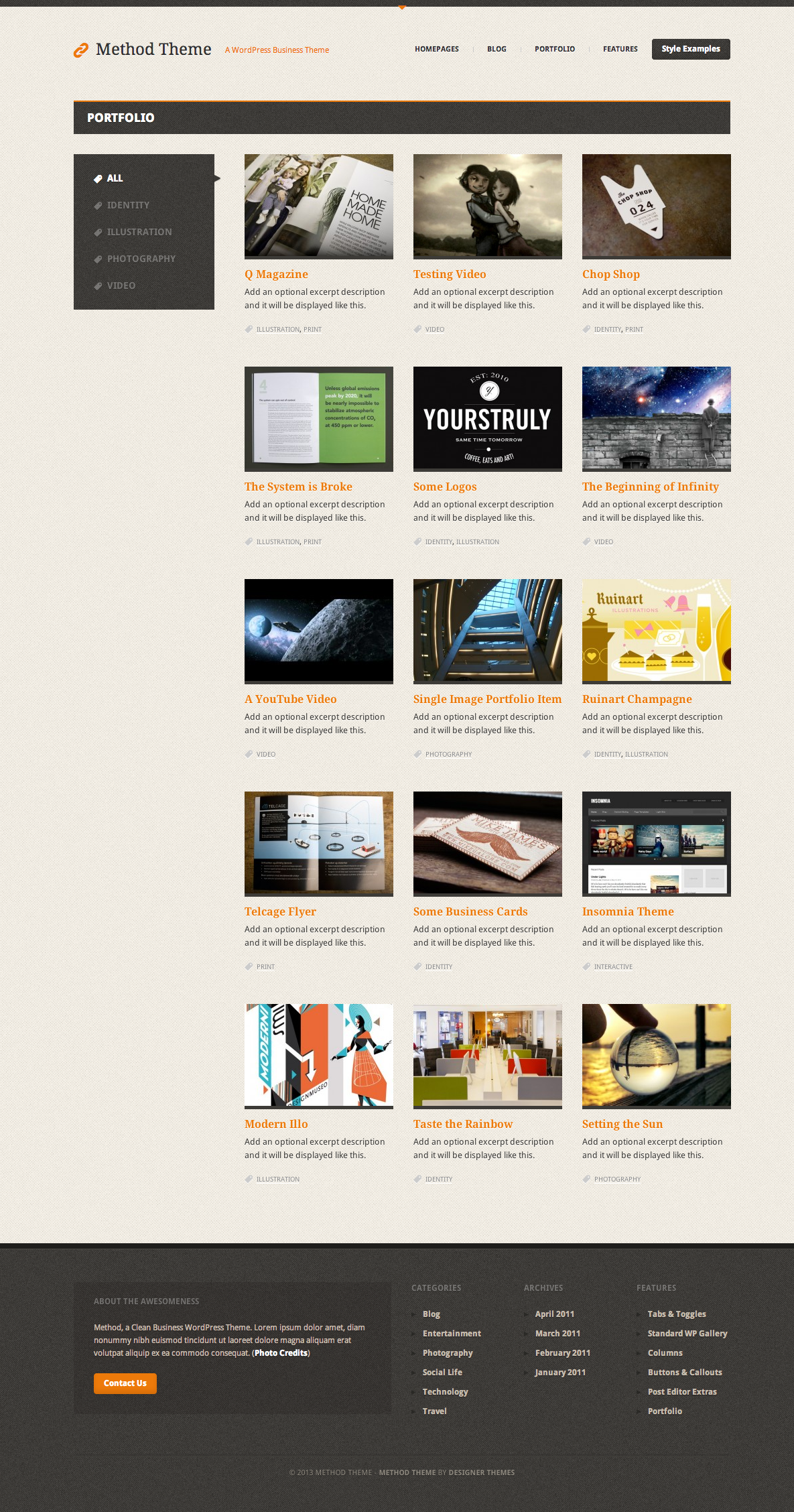 Method, a Responsive WordPress Theme ~ WordPress Business Themes on ...