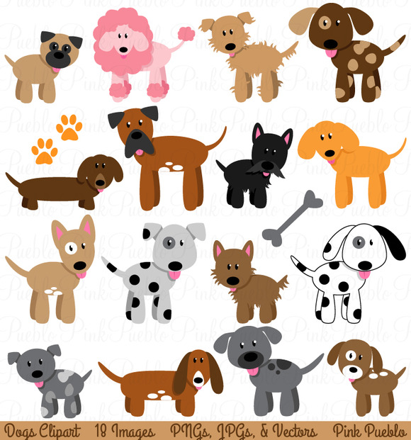 clipart dogs and puppies - photo #3