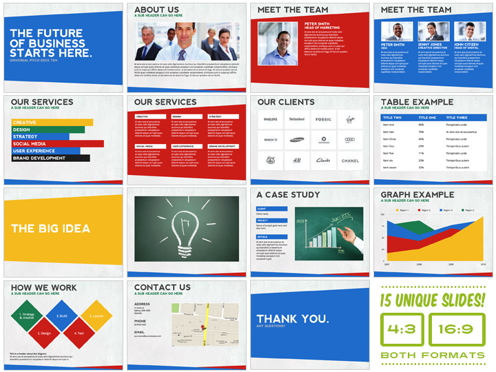 pitchstock universal pitch deck ten ppt 16 o