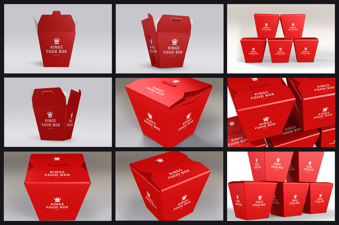 Download Food Boxes Bundle Mock-up Template ~ Product Mockups on Creative Market