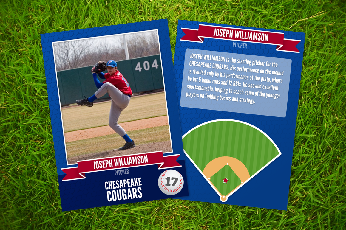 Ace Baseball Card Template Card Templates On Creative Market