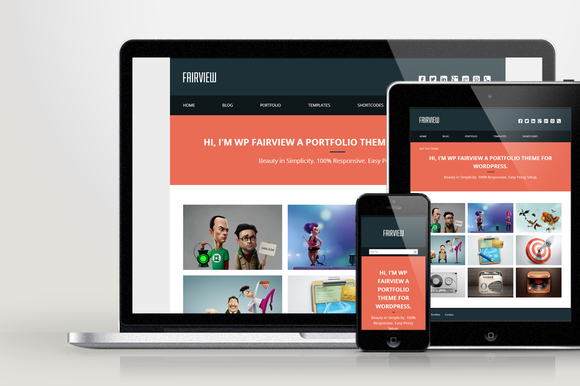 WP Fairview Responsive Folio Theme