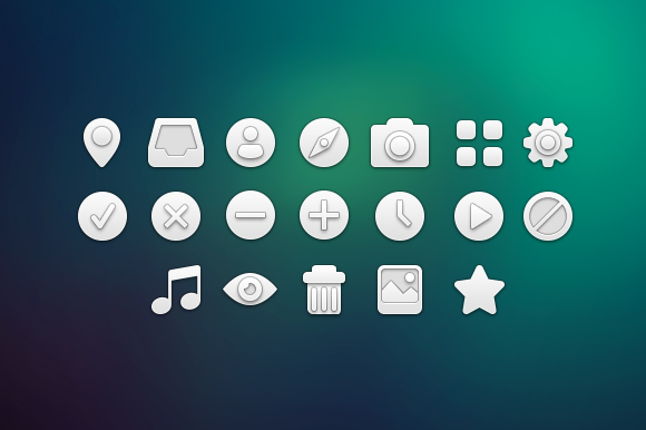 White icons pack ~ Icons on Creative Market