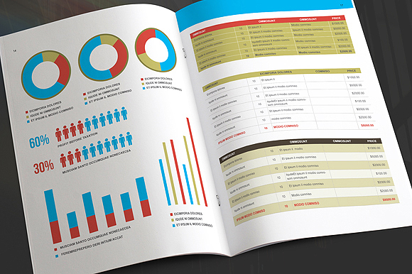 Annual Report Template ~ Brochure Templates on Creative Market