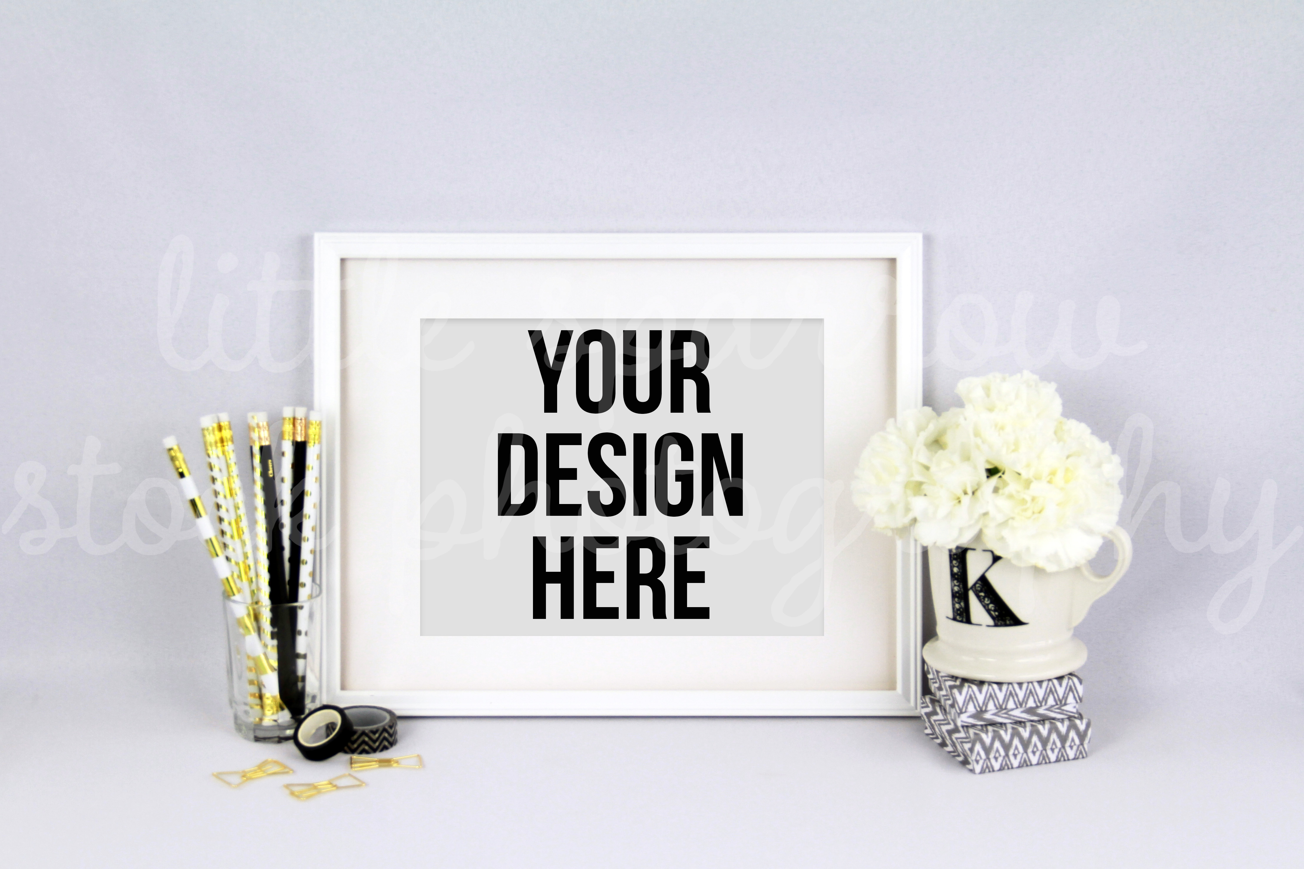 Download Styled White Picture Frame Mock Up ~ Product Mockups on ...