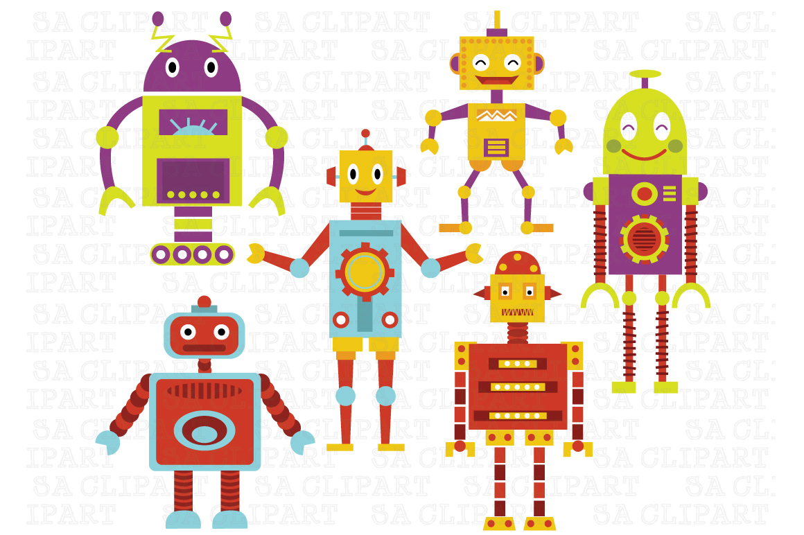 cute robot clipart - photo #27