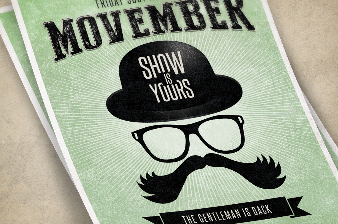 Movember Flyer Template ~ Flyer Templates On Creative Market