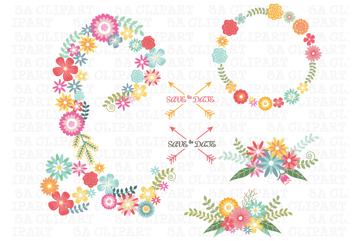 Wedding Flowers Clipart ~ Illustrations on Creative Market