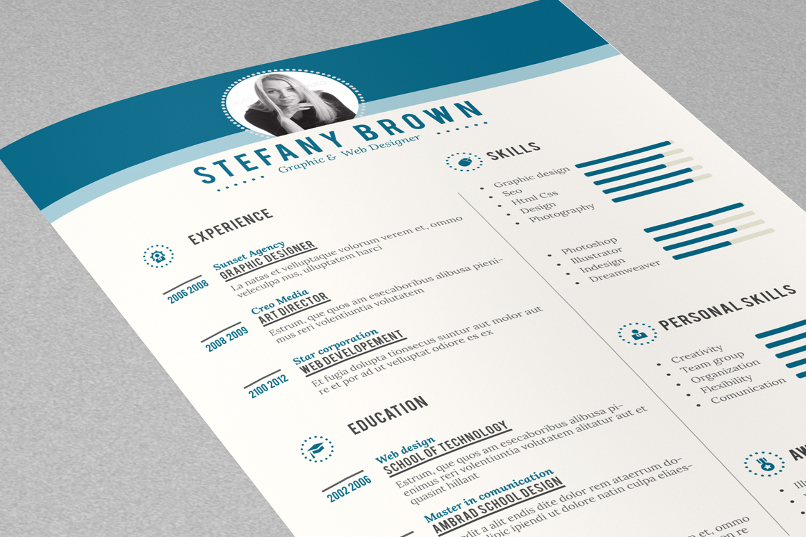 The Resume ~ Resume Templates on Creative Market