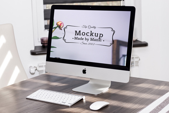 mockups how work iMac Market Product on Mockup ~ Creative Mockups