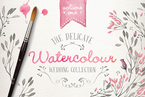 Watercolor wedding collection vol 1