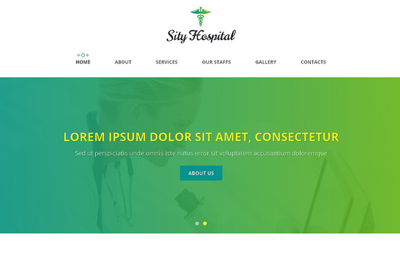 Sity Hospital One Page Theme - HTML/CSS - 1