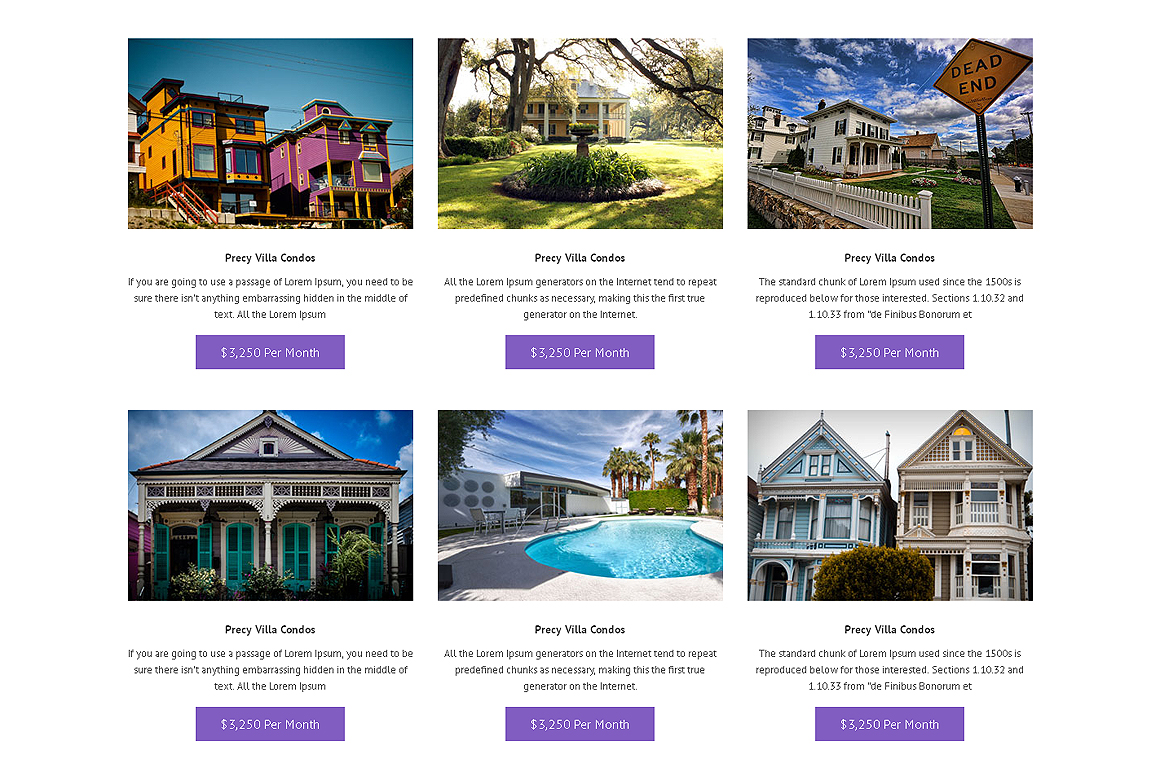 Real Estate One Page Theme Website Templates On Creative Market One Page Real Estate Website Templates